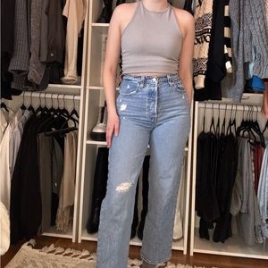 Levi’s ribcage straight ankle jeans